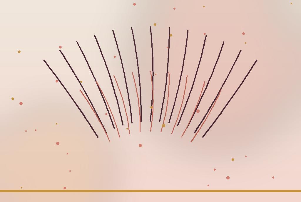Hybrid lash set mixing classic and volume fans for a textured look